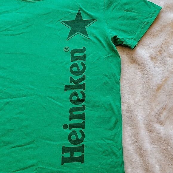 HEINEKEN BEER GREEN T-SHIRT, SIZE LARGE - Picture 2 of 4